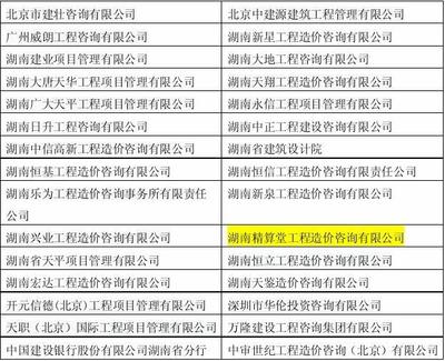 长沙市政府投资项目工程造价咨询机构库项目中标公告解析